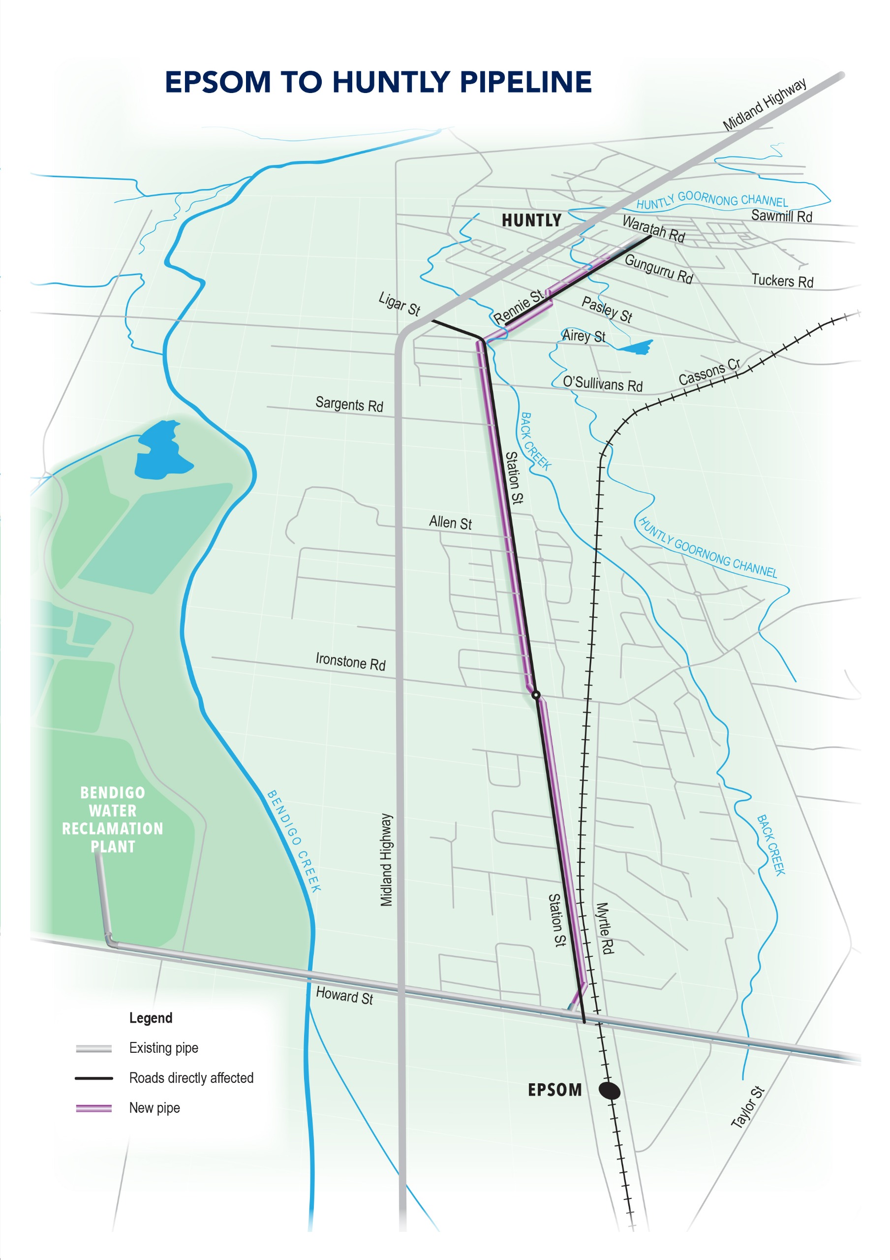 Epsom Huntly pipeline diagram