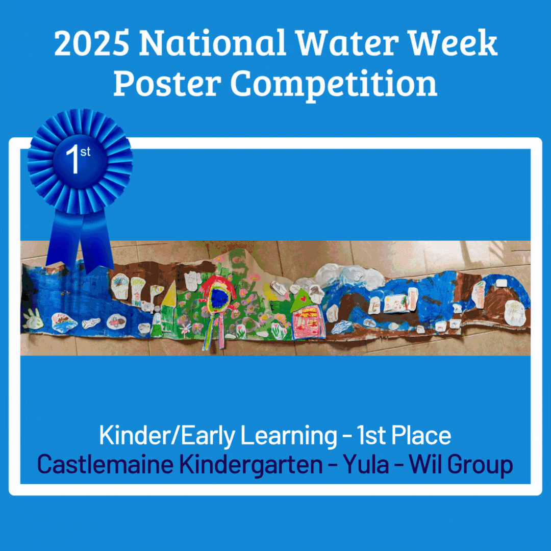 A collage of winners of the 2025 Coliban Water National Water Week Poster Competition