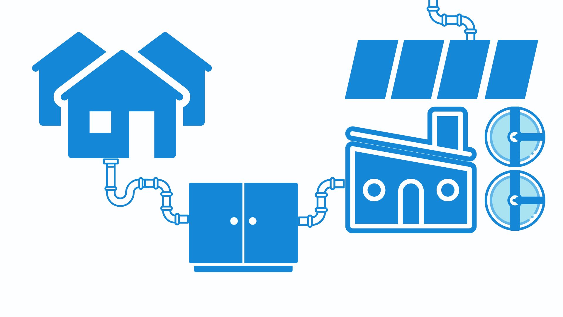 sewer network illustration