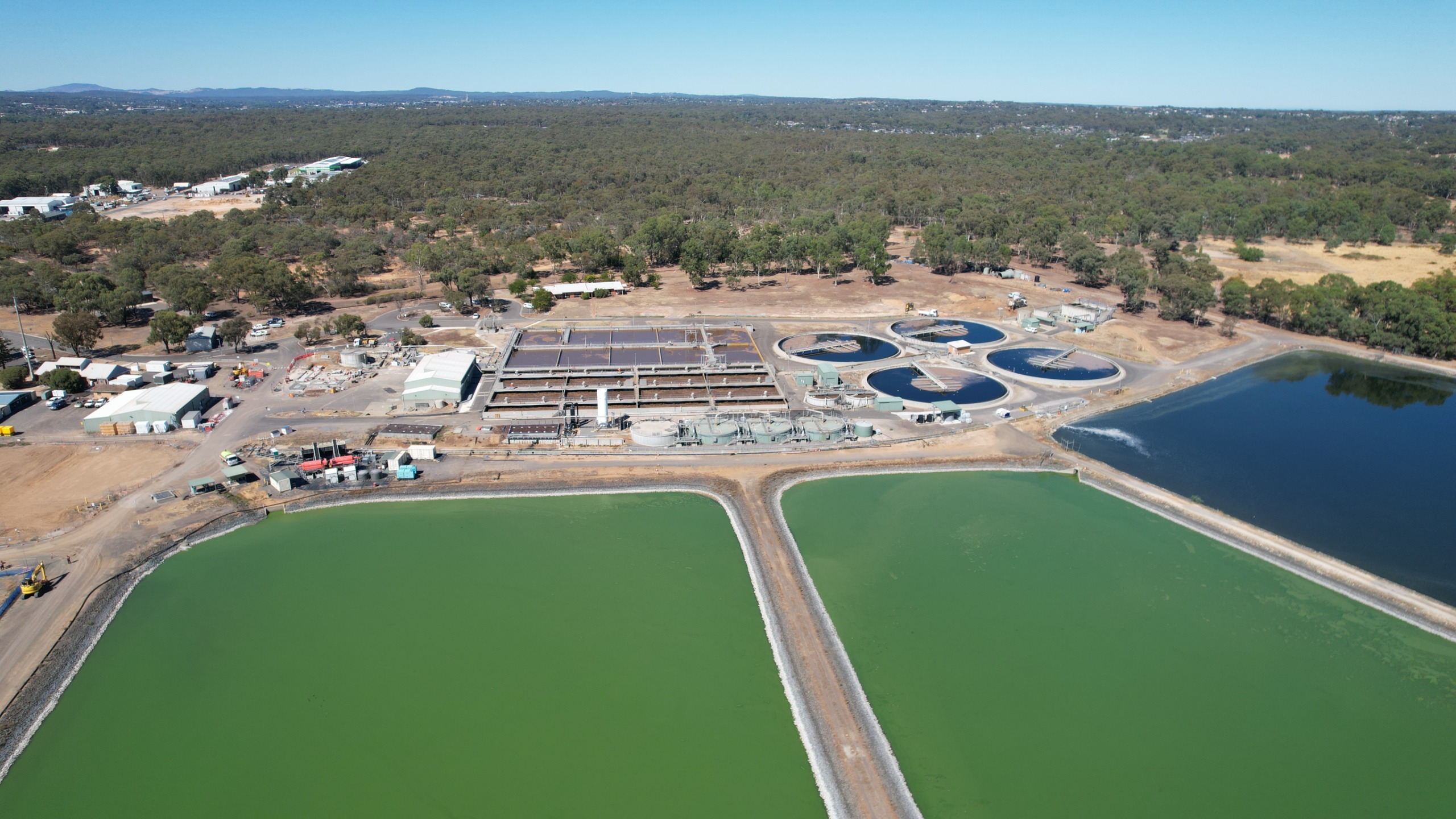Aerial shot of the Bendigo WRP