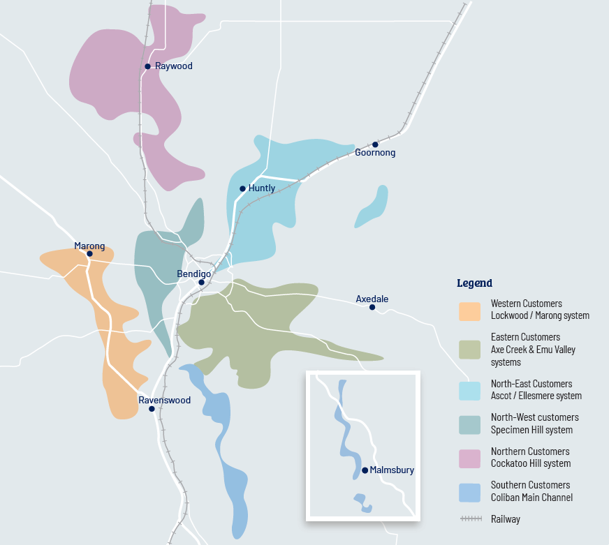 Below is a map showing the areas that are in scope for the project
