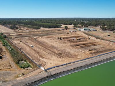 Future site of the solids handling facility at Bendigo WRP