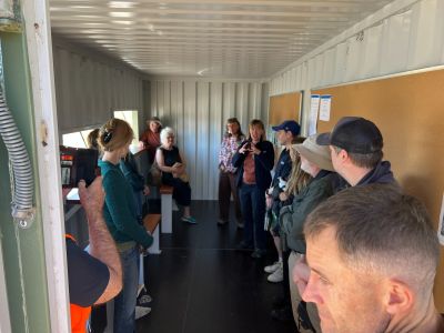 BirdLife CEO Kate Millar speaks to the group