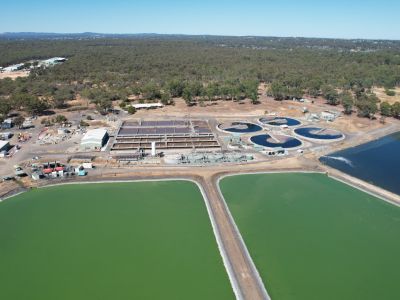 Aerial shot of the Bendigo WRP